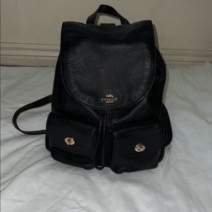 Leather Coach Backpack